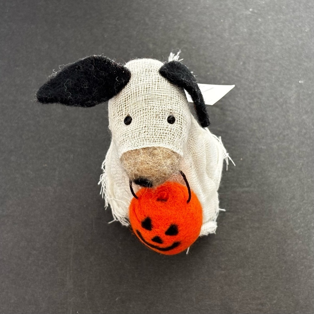 Anthropologie Spooky Ghost Trick-or-Treat Puppy New - Picture 6 of 9